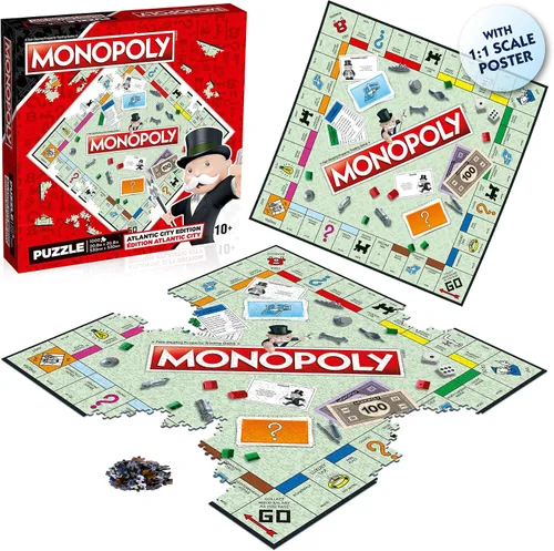 Vista 4 de Atlantic City Monopoly - Rompecabezas de 1000 piezas
