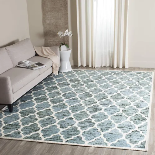 Vista 5 de Alfombra premium de lana hecho a mano, color marrón claro y marfil de la colección Safavieh Himalaya HIM121A, Lana