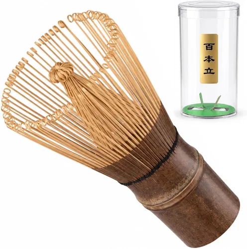 Vista 16 de Matcha Whisk Set, Matcha Set Includes Bamboo Whisk, Ceramic Bowl Rosa