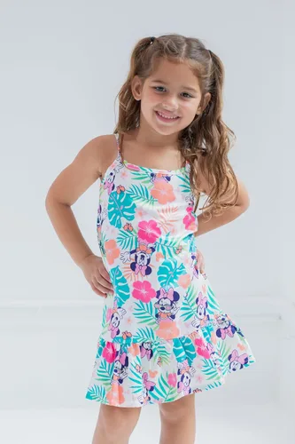 Vista 3 de Disney Mickey Mouse Minnie Mouse - Vestido sin mangas para niñas pequeñas y grandes