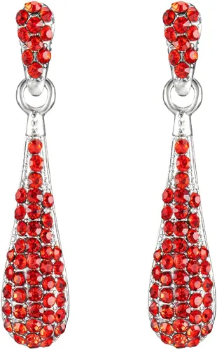 Vista 3 de Juego de joyas de collar con colgante de gema de diamantes de imitación de cristal completo