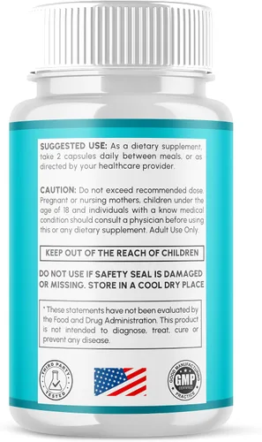 Vista 5 de Paquete de 2 cápsulas Bio Nervio, píldoras oficiales de suplemento BioNerve con todos los ingredientes naturales, suplemento de fórmula avanzada