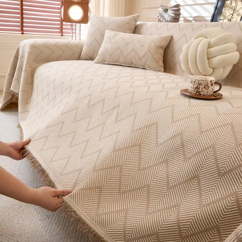 Vista 14 de ROOMLIFE Manta de sofá estilo azteca boho para sillones de 2/3 cojines, fundas de sofá lavables y antideslizantes aptas para mascotas, protector