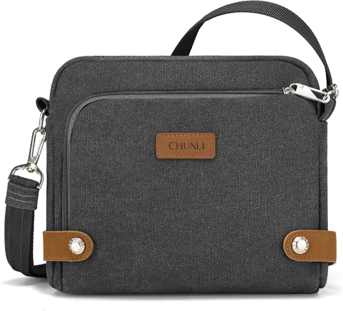 Vista 12 de Anti Theft Crossbody Bag for Women, RFID Blocking Travel Purse Slash Proof Verde militar