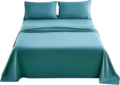 Vista 9 de Mohap - Juego de sábanas de microfibra cepillada, ropa de cama suave de lujo, resistente a la decoloración