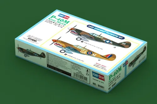 Vista 3 de Hobby Boss Kit de construcción de modelo de avión Kittyhawk P-40M de fácil montaje