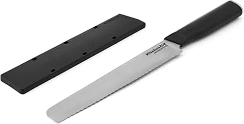 Vista 7 de KitchenAid - Cuchillo de pelar clásico con protector de extremo y cubierta de hoja a medida, de 3.5 pulgadas, cuchillo de cocina afilado, hoja
