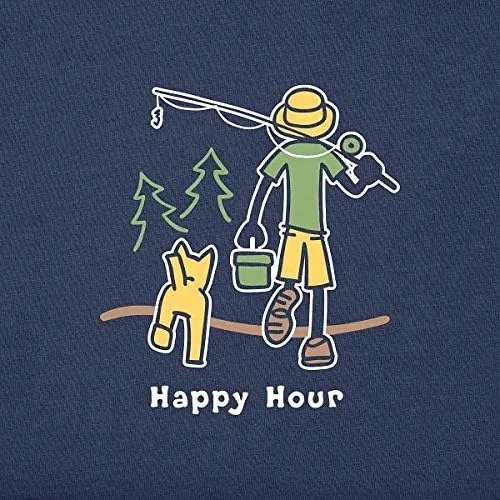 Vista 5 de Life is Good Pesca Happy Hour para hombre