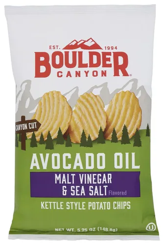 Vista 2 de Boulder Canyon Papas fritas - Hickory BBQ (1.5 oz/Caja de 55)