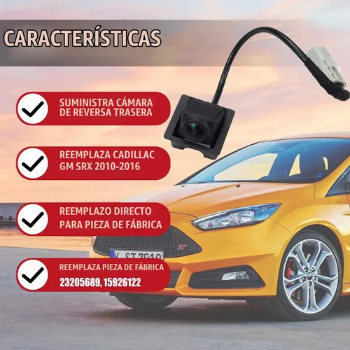 Vista 2 de Cámara de asistencia de estacionamiento de visión trasera compatible