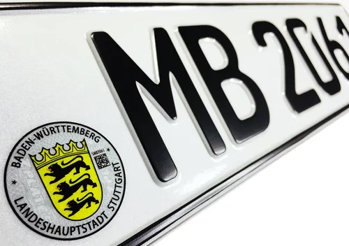Vista 5 de Compatible con la placa alemana delantera de Mercedes-Benz con marco