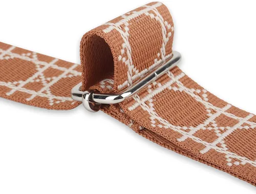 Vista 4 de Correa de repuesto para bolso de mano, correa de hombro ajustable, estilo guitarra, lona cruzada para bolsa de mano