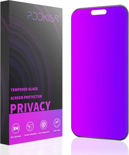 Vista 11 de PAPIKISS - Protector de pantalla de privacidad compatible con iPhone 13/iPhone 14/iPhone 13 Pro, pantalla de 6.1 pulgadas, degradado colorido anti