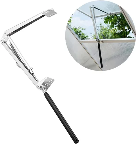 Vista 2 de BIBISTORE Abridor de ventilación automático de invernadero, kit de apertura de ventilación de techo solar para invernaderos de madera y aluminio