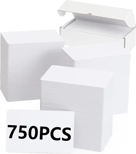 Vista 7 de 250 paquetes, tarjetas de crédito en blanco de PVC de calidad premium, tarjetas de identificación de plástico blanco de calidad, CR80 30 mil