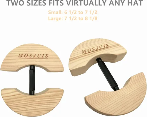 Vista 4 de MOSJUIS Hat Stretcher Adjustable to All Hats Size Heavy Duty Hat Stretchers for Fitted Men Cowboy Fedora Baseball Caps