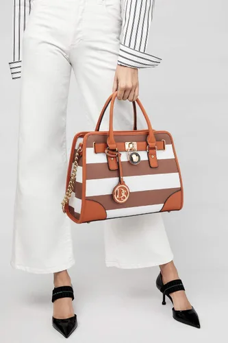 Vista 2 de Dasein - Bolso de mano para mujer, con asa superior, bolsa de hombro, bolsa de trabajo, 2 unidades.