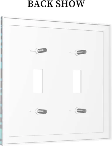 Vista 100 de Placa de Interruptor de Luz Azul de 1 Gang, Placa de Pared Decorativa de Palanca Individual, Cubierta de Placa de Pared de Palanca, Placa Frontal