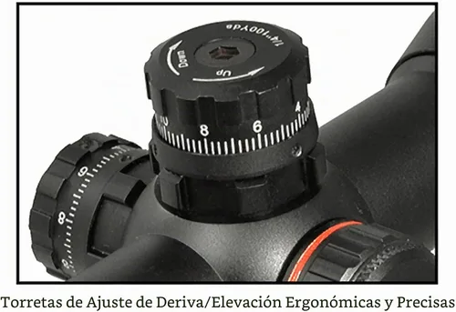 Vista 7 de UTG - 4 X 32 Alcance de ballesta de 1 pulgada, retícula RGB profesional de 5 pasos, anillos QD