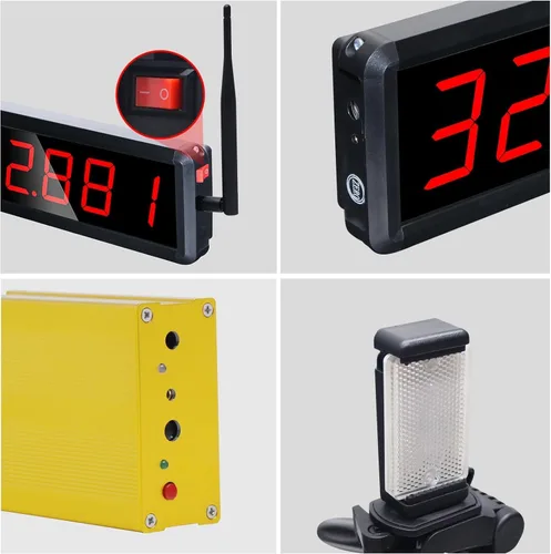 Vista 5 de Wireless Laser Timer for Sprints, Stopwatch for Track 40 60 Yard Dash, Laser Sprint Timer System, Race Clock for Running/Track Field/Speed Tranning
