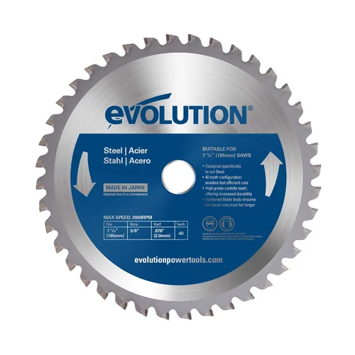 Vista 17 de Evolution Power Tools 5-3/8BLADEST Hoja de sierra de corte de acero, 5-3/8 pulgadas x 30 dientes