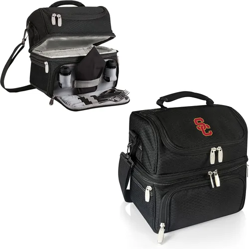 Vista 93 de PICNIC TIME NCAA Nebraska Cornhuskers Pranzo - Lonchera aislada con juego de pícnic, bolsa enfriadora para el almuerzo