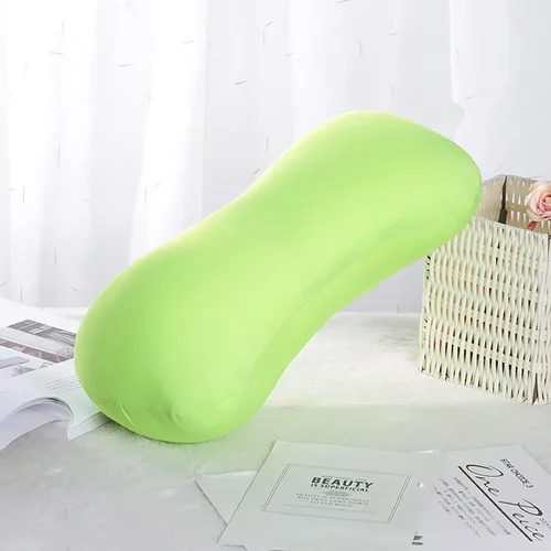 Vista 7 de Almohadas de microperlas de 15 x 8 pulgadas para dolor de cuello y hombros, almohada de viaje pequeña para sofá almohadas para sala de estar, diseño