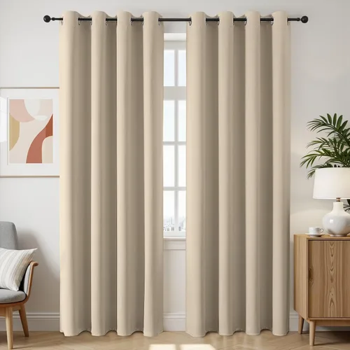 Vista 13 de Joydeco Cortinas opacas para dormitorio de 72 pulgadas de largo, 2 paneles de cortinas con aislamiento térmico para oscurecer la habitación
