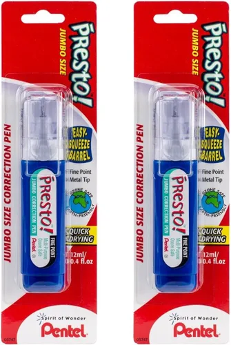 Vista 2 de Pentel Presto Correction Pen 1/ Package - Punta fina de 0.4 fl oz (ZL31WBP-K6)