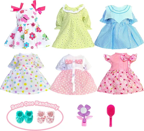 Vista 2 de Ropa de muñeca de bebé de 14 pulgadas para muñecas y niñas