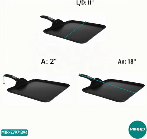 Vista 7 de Mirro A79713 Get A Grip - Utensilios de cocina antiadherentes de aluminio, 11 pulgadas, color negro