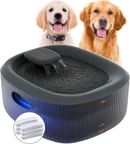 Vista 14 de Fuente de agua para perros WOPET para perros grandes, fuente de agua automática de 6L/205oz/1.7Gal para perros y gatos, dispensador de agua