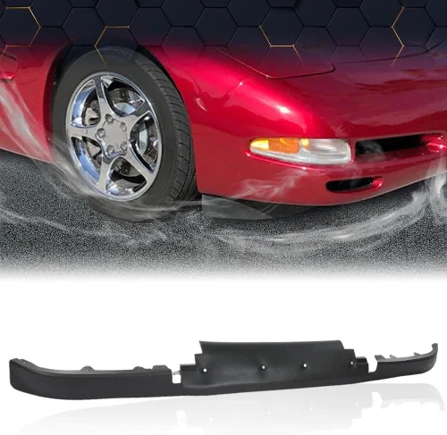 Vista 7 de PIT66 Conjunto de Deflector de Aire del Alerón Inferior Delantero Compatible con Chevy C5 Corvette 1997-2004 con Soporte Lateral