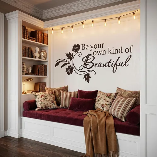 Vista 9 de Be Your Own kind of Beautiful", calcomanía de pared, COMINHKPR91952