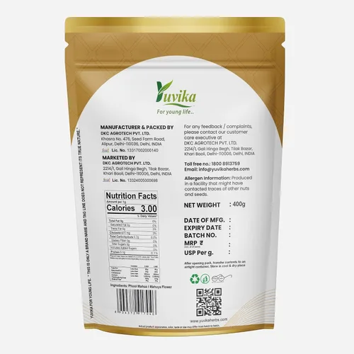 Vista 2 de YUVIKA Phool Mahua - Flor Mahuya - Madhuca Indica (14.11 oz)