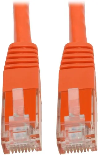 Vista 17 de Tripp Lite Cable de conexión moldeado Gigabit Cat6 Cat5e RJ45 M/M 550MHz Gris