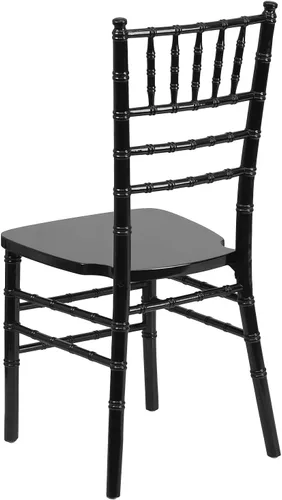 Vista 5 de Flash Furniture - Silla Chiavari de madera negra de la serie HERCULES