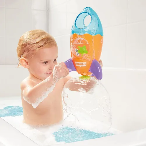 Vista 2 de Fuente cohete Tomy para la hora del baño