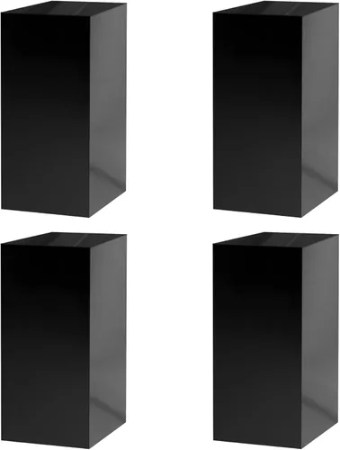 Vista 15 de Caja elevadora de acrílico de 12 x 12 x 16 pulgadas, trono transparente con un lado abierto sin tapa, versátil rectangular Lucite para productos al