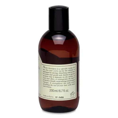 Vista 2 de L'Erbolario Champú de ortiga – Champú clarificador para hombres y mujeres – Fortalece, protege y añade volumen – Para cuero cabelludo seco y cabello