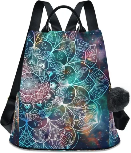 Vista 8 de ALAZA - Mochila para mujer, divertida, antirrobo, a la moda, bolsa de hombro, mochila de mujer, Alquimia, Classic