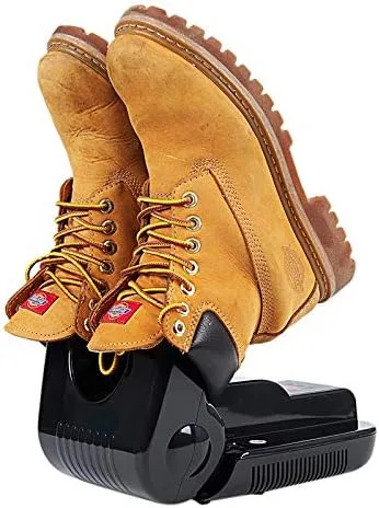 Vista 4 de Secador de botas y zapatos, secador de guantes y calentador de botas con soplador de calor, estante ajustable portátil y temporizador, diseño