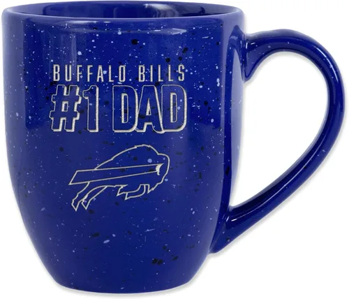 Vista 26 de Rico Industries NFL Football #1 Dad 16 oz Team Color Laser Engraved Ceramic Coffee Mug