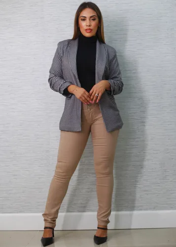 Vista 4 de Moda Xpress - Jeans levantadores de glúteos para mujer, ajustados, de cintura alta, elásticos