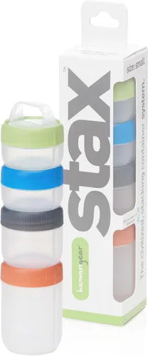 Vista 11 de humangear STAX, contenedores apilables para aperitivos – Sistema de viaje a prueba de fugas – Seguro para alimentos por la FDA, sin BPA/PC/ftalatos