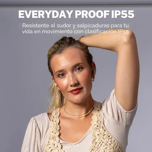 Vista 7 de JLab Go Pods ANC Auriculares Bluetooth verdaderamente inalámbricos y funda de carga, cancelación de ruido activa híbrida + Be Aware para una escucha