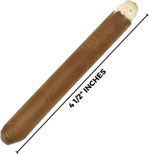 Vista 3 de Cigarro falso para disfraz de los ardientes años 20 - Marrón, de cartón, 4 1/2 pulgadas, 1 unidad