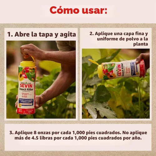 Vista 3 de Garden Tech - Polvo mata insectos Sevin - 1 libra (paquete de 2)