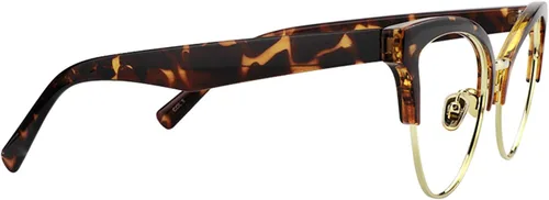 Vista 4 de Zeelool Browline - Gafas de bloqueo de luz azul ojo de gato para mujer, 100% protección UV400, Charlene FX0819