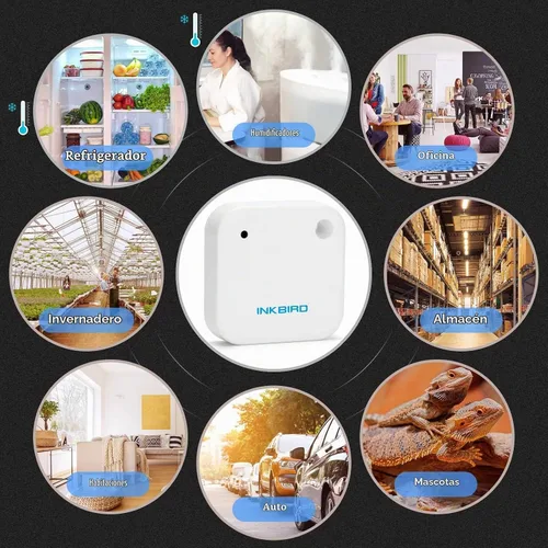 Vista 8 de Inkbird IBS-TH2 - Termómetro inalámbrico con sensor de temperatura y temperatura Bluetooth, con aplicación para Android e iOS